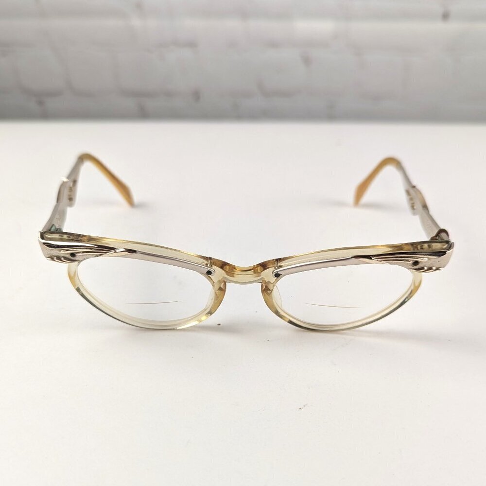 Vintage 50s Women's Cat Eye Glasses - Picture 3 of 16